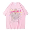 Spider Tshir Tpink Spider 555555 Designer Tshirts for Men dams Fashion Tshirt z literami swobodny pająk