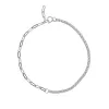 Braccialetti Alla moda Placcato oro Argento sterling 925 Delicatezza Cz Clip con catena da tennis Semplice braccialetto aperto regolabile per le donne Gioielleria raffinata