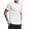 دعاوى الرجال A2196 T-Sens T-Shirt O-Neck Pure Pure Sleeve Men Tirt XS-3XL MAN TOPET TOE TOE FOR MALE