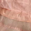 Skirts SURMIITRO Women Maxi Tiered Tutu Tulle Skirt Ankle Length Fashionable Sequin A Line High Waist Long Mesh Female Pink