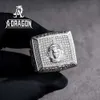 Alto diseño personalizado Pass Diamond Tester Moissanite Iced Out anillos de campeonato anillo Sier joyería fina para hombres