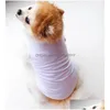 Dog Apparel Charms Puppy Chien Vest Cute Apparels Animal T Shirt Pet Supplies Cat Clothes Thin Ventilation Summer Solid Color Vests Dhzyt