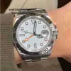 Herenhorloge Clean Clean 2023 Horloge Heren Hoge kwaliteit 42 mm witzwarte wijzerplaat Naald roestvrij staal Explorer Mechanisch