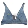 Women Shiny Rhinestone Dress Sexy Crop Top Vest Denim Bra Tops Sleeveless Sling Vests Woman Dresses