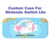 Hüllen Benutzerdefinierte süße Kawaii-Hülle für Nintendo Switch Lite TPU-Schutzhülle mit Aufkleber-Abdeckung Erstellen Sie Ihre eigenen Designs