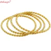 Armbanden adixyn 4st/parti vriden armband guld färg dubai armband afrikansk armband arabiska mellanöstern brud bröllop smycken n071017