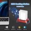 Caselle HDD Dock Station Custodia per disco rigido interno per SATA da 2,5/3,5 pollici a USB 2.0