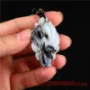 Pendentifs Jade pendentif renard à neuf queues chinois pour hommes charme sculpté collier amulette femmes jadéite bijoux cadeaux de mode naturelle