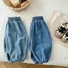 Pantaloni Jeans alla moda per bambini 0-5 anni Primavera Coreano Abbigliamento per bambini Pantaloni a righe per ragazzi Vestiti per ragazze