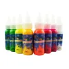 Kits 8 Farben Fluoreszenz Tattoo Tinte für Körperkunst Helle Mode Party Lila Licht Bestrahlung Pigment Farbe Tattoo Tinte Liefert