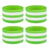 Racing Sets 4pcs Elasticated High Visibility Safety Armband Reflective Band Kids Adult Self Adhesive Ankle For Outdoor Trouser Clip Running