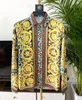 Luxuoso de alta qualidade masculino casual barroco vintage impresso camisa de manga longa muscular fitness botão camisa festa t vestir masculino elegante camisa topos