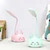 Lampes de table Dessin animé Cerf Forme LED Lampe de bureau USB rechargeable Animal Nuit réglable Mini Elk pour enfants Enfants Cadeau