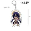 Keychains Genshin Impact Kaveh Mika Keychain Cartoon Anime Figure Cyno Kaedehara Kazuha Scaramouche Pendant Bag Car Key Chain Jewets Gift Gift