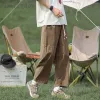 Брюки Gmiixder Винтажные брюки-карго мужские летние японские уличные хлопковые прямые брюки повседневные укороченные брюки в стиле ретро свободные спортивные брюки