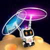 Avion électrique/RC Mini astronaute Drone dessin animé Spaceman volant Robot jouets avec chargement USB commande manuelle hélicoptère jouets pour enfants cadeau de noël