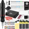 Kits Complete Tattoo Pen Kit Tattoo Machine Set Tattoo Rotary Pen Power Supply with Tattoo Cartridge Needles Ink Tattoo Accessories