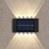 Lâmpada de parede varanda quintal rua decoração luz fora luz solar led solar arandela lâmpadas ao ar livre atacado luzes do jardim 2024