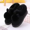 Pantofole 2024 autunno inverno donna uomo cotone orecchio diapositive per interni casa scarpe calde da donna carino più peluche