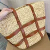 2024SS Bagsy plażowe luksusowe letnie torby plażowe designerskie koraliki tkane modne perły rattan torebki dla dużych kosza na kosze