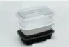 حاويات الإعدادية وجبة ميكروويف التحكم حاويات يمكن التخلص منها+ أغطية Bento Box Box Box Tray مع غطاء ZZ ZZ