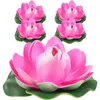 Fleurs décoratives 5 pièces Simulation feuille de Lotus artificielle pour plantes de décoration flottant ornement en mousse de fleur de Lotus
