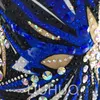 Liuhuo renkleri özelleştir, Senkronize Yüzme Takımları Kız Kadın Kalite Kristalleri Esnek Kalite Rhinestones Yüzme Takımı Performansı Mavi BD1897