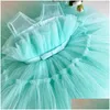 Girls Dresses Born Baby Girl Dress1 Year 1St Birthday Party Baptism Pink Clothes 9 12 Months Toddler Fluffy Outfits Vestido Bebes Drop Otkvs