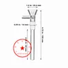 Latest Transparent Smoking Down Stem Bowl Thick Glass Portable Herb Tobacco Oil Rigs Waterpipe Filter Bong DownStem Hookah Shisha Cigarette Holder DHL