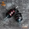 Grips Electroplated Carved Handle30mm Aluminum Alloy Tattoo Grip With Back Stem Handle Grip Tattoo Tube Tip Kit Multi Color