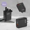 Type-C+USB Dual Port Digital Display LED Wall Charger Adapter EU/US/UK Adapted For iphone Samsung Smart phone