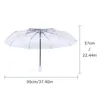 Umbrellas Clear Umbrella Fully Automatic Three-fold Transparent Outdoor Folding For Rainy Day Pink Tripod Travel Men And Women