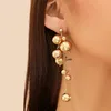 Boucles d'oreilles DIEZI à la mode perles géométriques mode doux Cool Imitation perle gland pour les femmes cadeau bijoux oreille