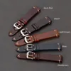 Varje handgjorda vaxoljehudklocka Rems Vintage äkta läder Watchband Calfskin Watch Stems olika färger 18mm 20mm 22mm T296R