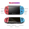 Joueurs X7 GAME HANDELD GAME 4,3 pouces HD Grand écran 8G Classic Game Retro Console intégrée 10000games Mini Handheld MP5 Video GameConsole