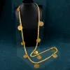 Jewelry Long Chain Turkish Coin Necklace for Women Kurdish Wedding Jewelry Chians Gold Plated Ethnic Bridal Jewelry Luxury Body Jewelry