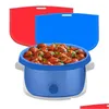 Flatvaruuppsättningar 2 Pack Slow Cooker -foder Återanvändbara Sile Matlagningspåsar CLOGK POT Divider för utomhus rustik matbord Set Drop de Otncx