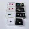 Display Wholesale Clear Gemstone Jewelry Display Box Earring Holder Organizer Diamond Storage Case Bead Ring Packaging Gift Box 10Pc/lot