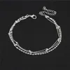 Fußkettchen Mode 925 Sterling Silber Knöchel Armband Elegante ed Weben Kette Für Frauen Schmuck Mädchen GeschenkAnklets2683