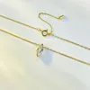 Pingentes springlady real 925 prata esterlina cavalo olho corte criado moissanite diamante pingente neckalces meninas noivado jóias finas