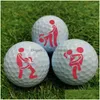 Golf Training Aids 1Pc Funny Adt Humor Signal Ball Marker Alignment Tool Models Line Liner Template Drop Delivery Sports Outdoors Dhwia