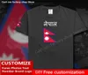 Nepal NPL Baumwolle T-Shirt Custom Jersey Fans DIY Name Nummer Marke Hip Hop Lose Casual T-Shirt Flagge Nepalesisch Nepalesisch 220616gx8480368