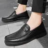 Chaussures habillées à la mode et légères pour hommes d'affaires formels simples élégants déplacements décontractés en cuir polyvalent