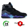 2024 Buty do koszykówki 8 Casa żółty czarny czarny czarny czarny wyhodowany Jumpman8 White Aqua Outdoor 8s Kobiety Męki Sneakery Sports Treners Rozmiar 7-13