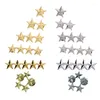 Broches Little Star Badge Pentagrama Lapela Pins Bolsa Chapéu Serviço Decorativo Broche Gota