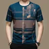 Herren-T-Shirts, Herren-T-Shirt, kurzärmelig, aus Baumwolle, Rundhalsausschnitt, Sommer, dünn, High-End-Siebdruck, lässige Mode, übergroßes Oberteil J240221