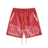 rhude shorts designer shorts mens shorts PU shorts summer fashion loose casual pants men women high quality street wear sport pants mens shorts US size: S-XL