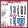 UZY Crystal Pro Max 10000 Puff Sigarette elettroniche usa e getta 1.2ohm Mesh Coil 16ml Pod Batteria ricaricabile Cigs elettroniche Puff 10K 0% 2% 3% 5% Vape Pen