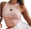 prrra designer canottiere da donna camis casual crop top magliette canotte casual senza maniche Luxury Vesr S M L