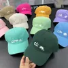 Casquette de baseball unisexe avec lettres correctes, couleur bonbon, en coton lavé, capote, chapeau de haute qualité, 9-15